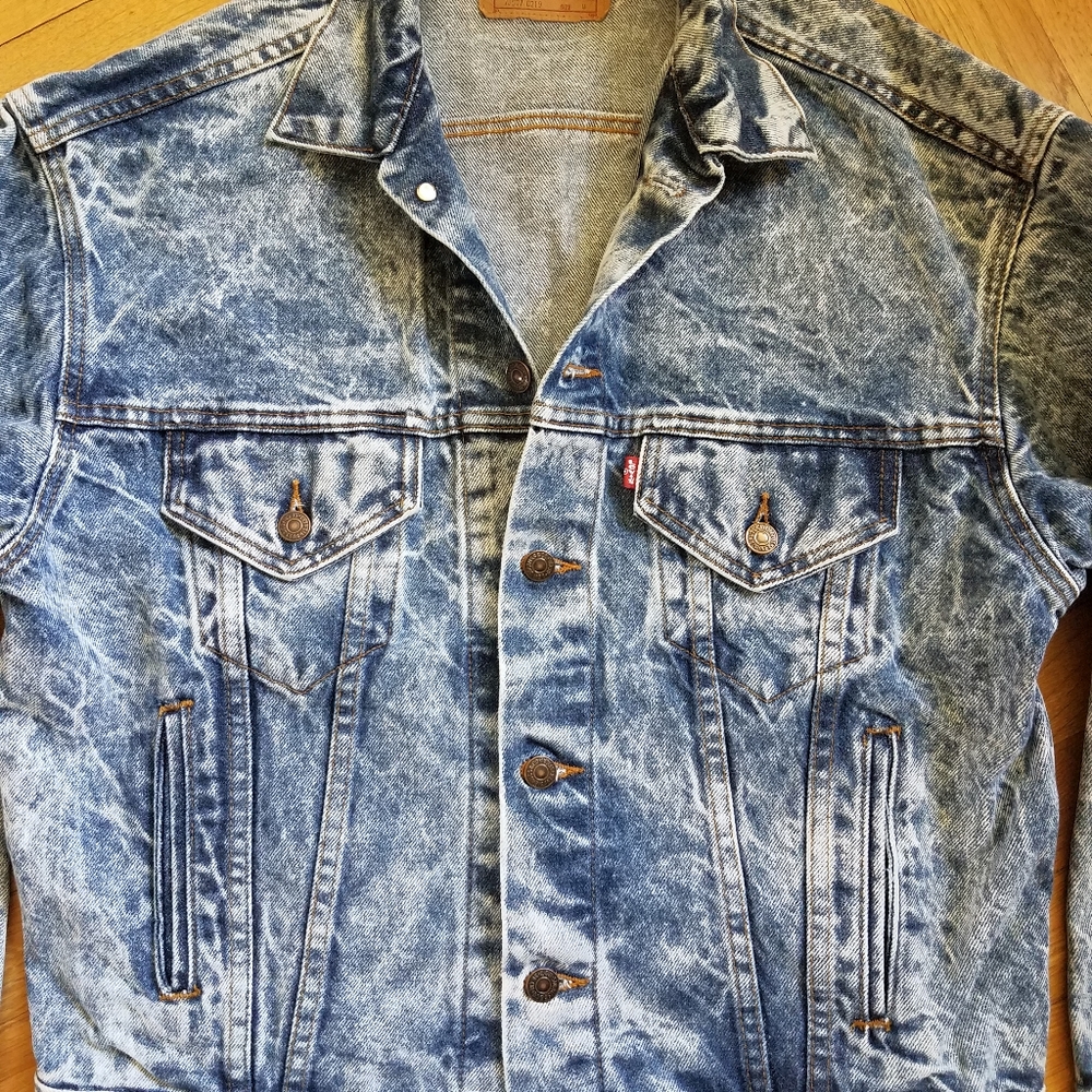 Levi's Vtg acid wash vintage jean jacket - Picture 2 of 8